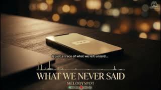 🎵 What We Never Said - Melodyspot | Cinematic Love Ballad 💖 (Official Lyric Video)