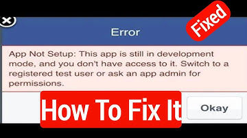 Free fire facebook login problem | app not setup this app is still in development mode 2024
