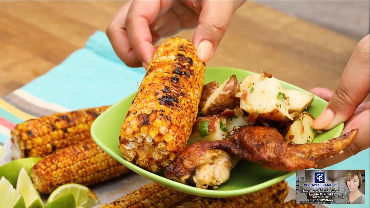 Chili lime grilled corn on the cob with Laurie Mikulski - YouTube