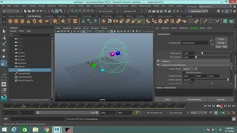 Maya FX  -  Field/Solver  Newton