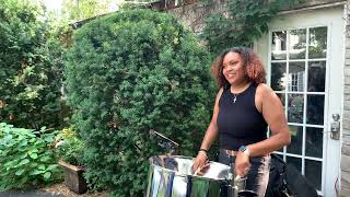 Trenyce playing for a party