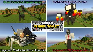 UPDATE BARU ADDON SKIBIDI TOILET TERKEREN DI MINECRAFT! Skibidi Baru & Mode Kuyang Titan Tv Man!