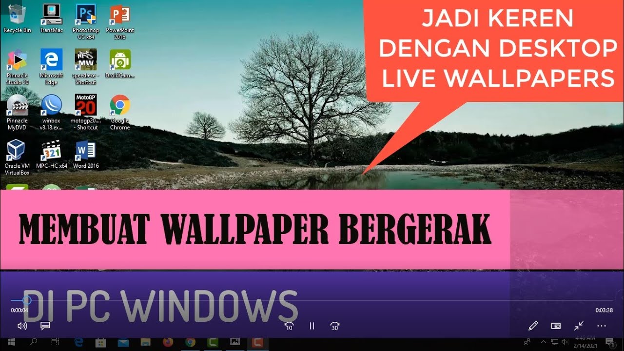 cara membuat wallpaper bergerak | live wallpaper | 3d wallpaper pada