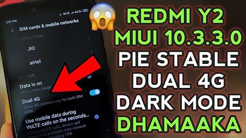 MIUI 10.3.3.0 STABLE PIE UPDATE FOR REDMI Y2 | LOTS OF NEW FEATURES | DUAL 4G | DARK MODE | SHOCKED