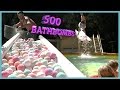 500 BATH BOMBS IN SWIMMING POOL‼️ | Sam & Nia