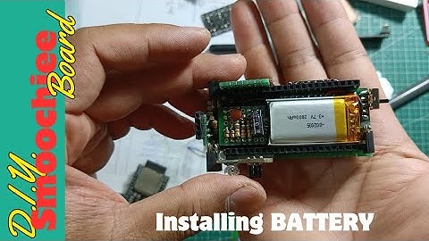 Part 4 Installing Battery - DIY BRUCE Smoochiee Board