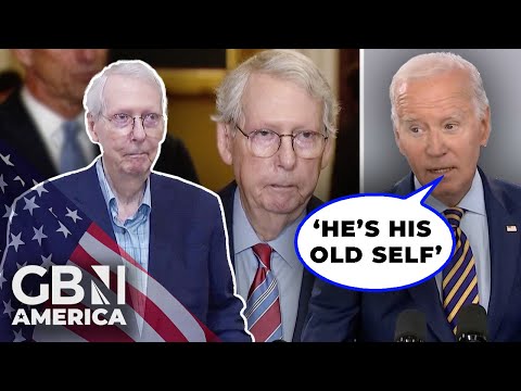 'he was his old self' | president joe biden comments on mitch mcconnell freezing again