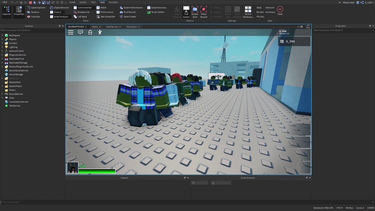Roblox Zombie Animating - YouTube