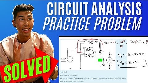 Intro to Circuit Analysis | Ch.5 (Op Amps) Operational amplifiers | Q.3: Assume the op amp is ideal
