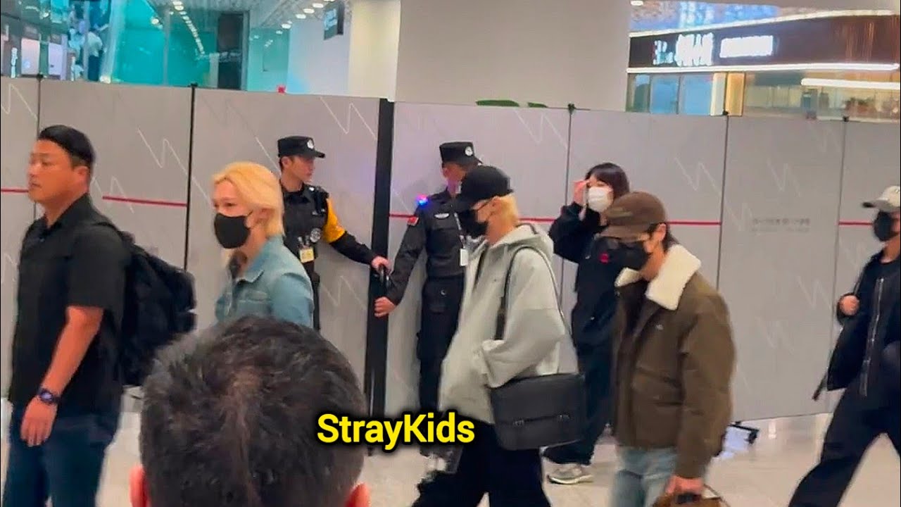 StrayKids Arrived In Shenzhen, China For Fansign Event today - YouTube