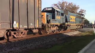 CSX F713-22 & 23 with Solo SD50-3 Running LHF Track Speed Holding the Horn Down & Killer Horn Salute