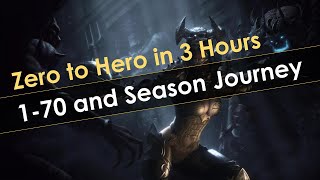 Diablo 3 Demon Hunter Zero to Hero 1-70 Leveling and Season Journey in 3 Hours