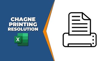 How to change printing resolution in Excel