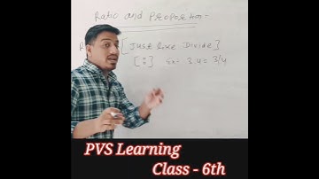 What Is Ratio? (Part 1) - Ratio And Proportion | Class 6 Maths | PVS Learning #ratio #proportion