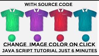 how to change shirt color onclick in javascript || change image in  javascript