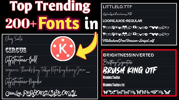 How To Add Custom Fonts In Kinemastere Font Kaise Add Kare | kinemaster fontinstaller
