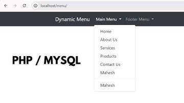 How to Create a Dynamic Menu with PHP and MySQL