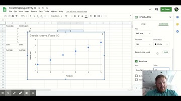 Physics Excel (Sheets) Graphing Activity Help