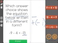 Transforming Equations and Operations