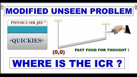 WHAT IS THE LOCATION OF ICR JUST AFTER STRING IS CUT ? | JEE ADVANCED | QUICKIES