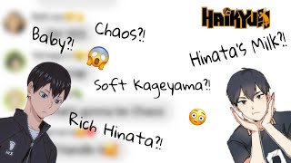 Haikyuu Groupchat - Soft Kageyama?! screenshot 4