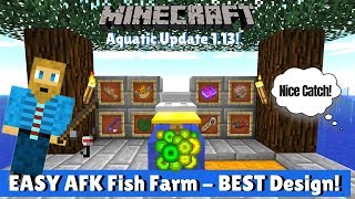 Minecraft Fish Farm 1.13 - Best Afk Fish Farm Design