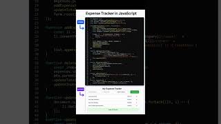 Build an Expense Tracker with JavaScript 💰 | Mini JavaScript Project 🚀 #developer #devlife #coding