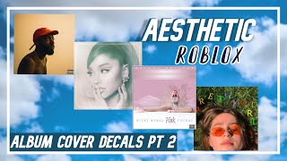 aesthetic album cover decals pt.2 | roblox decal codes