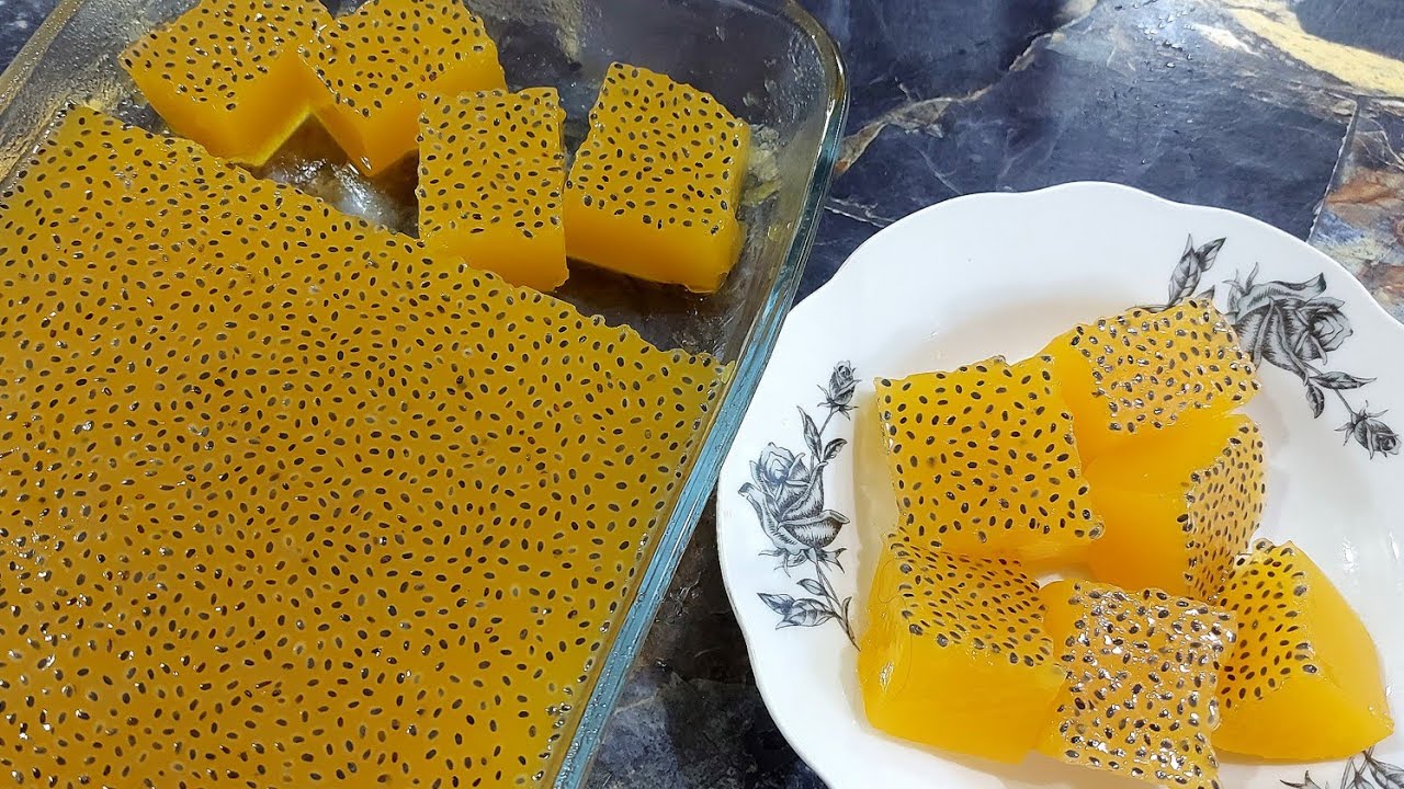 Agar-Agar Oren SUNQUICK Selasih Masam² Manis Sedap Dimakan Sejuk²