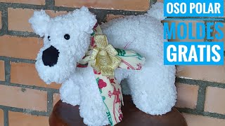 🔴Como Hacer un Osito Polar, Moldes Gratis.🔴