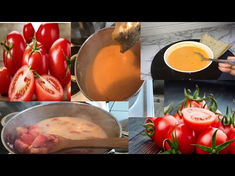 Vidéo: Comment Faire Une Soupe De Tomates Avec De La Crème