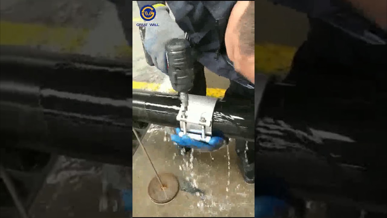 How to repair leaking pipe with Opening Type Stainless Steel Repair Clamps?