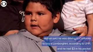 5 year old pulled over