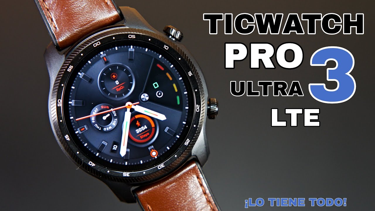 Análisis del TicWatch E3: Casi tan equipado como el mejor smartwatch  TicWatch Pro 3 de Mobvoi -  Analisis