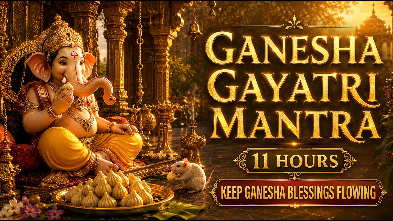 Ganesha Gayatri Mantra 11 Hours | LIVE Ganesha Mantra for All-Night Meditation live session