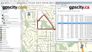 A Look at Tracklogs in Garmin Basecamp with GPS City on a PC