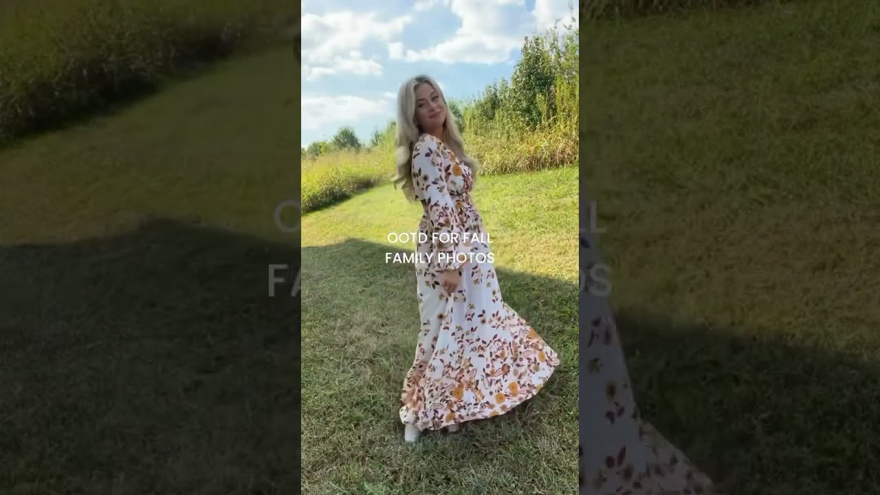 THE perfect dress for fall family photos😍🍂📷 Search “More Days Like This Dress” at pinklily.com!