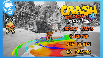 Booty Calls (N.Verted) - Full Walkthrough - No Deaths - All Gems - Crash Bandicoot 4 [4k]