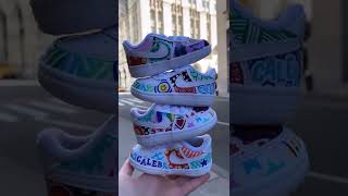 Nike Air Force 1 Kids Shoes In White In Toon Character Art