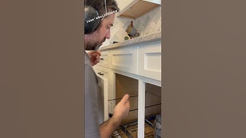 Installing sink false fronts #woodworking #diy #falsefront #francis