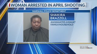 Woman turns herself in after alleged Marshall shooting