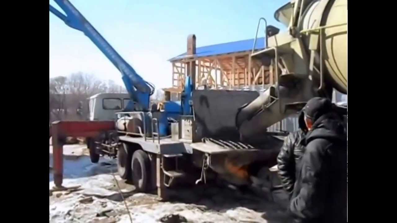 Услуги бетононасоса в Хабаровске!!! - YouTube