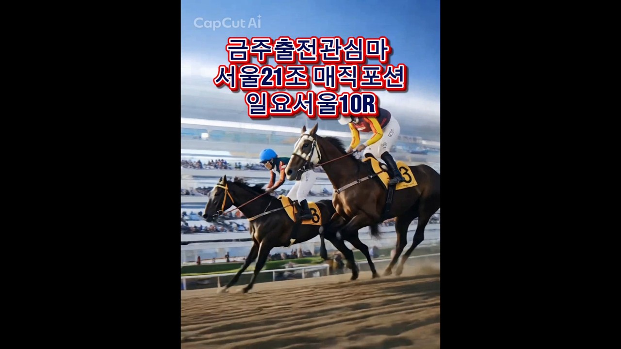 경마예상 금주추천마 서울21조 매직포션