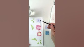 Have you ever used distress inks as if they were watercolors? 🎨⁣⁣🖌⁣ #Craftelier #shorts