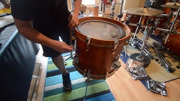 Yamaha Bass Drum to Floor Tom conversion