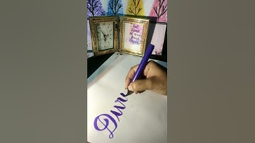 Divyanshi name calligraphy ?||comment your name for next one|#youtubeshorts #trending #calligraphy
