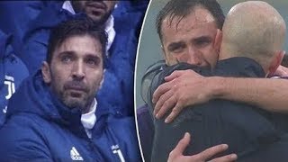 ►Buffon reaction during Davide Astori's tribute & Fiorentina players on the floor and in tears(, 2018-10-08T17:05:34.000Z)