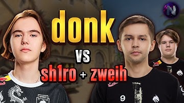 DONK plays vs Sh1ro and Zweih in 4900 ELO FACEIT! donk POV with COMMs (Mirage)