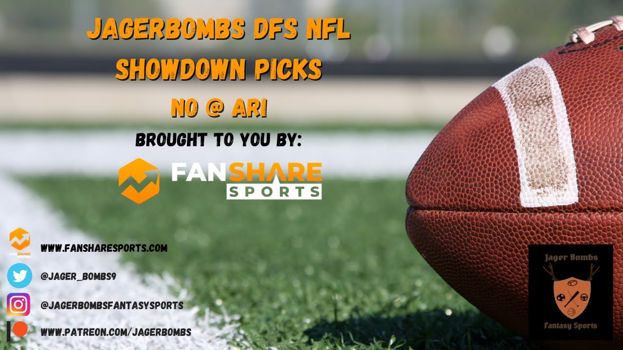 WATCH: Daily Fantasy Football Showdown Picks  – Saints @ Cardinals