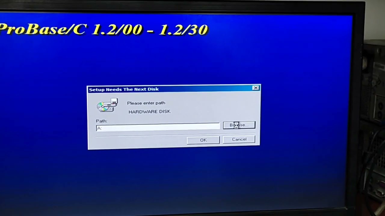 how to setup probase 12/30 in wincor Nixdorf ATM